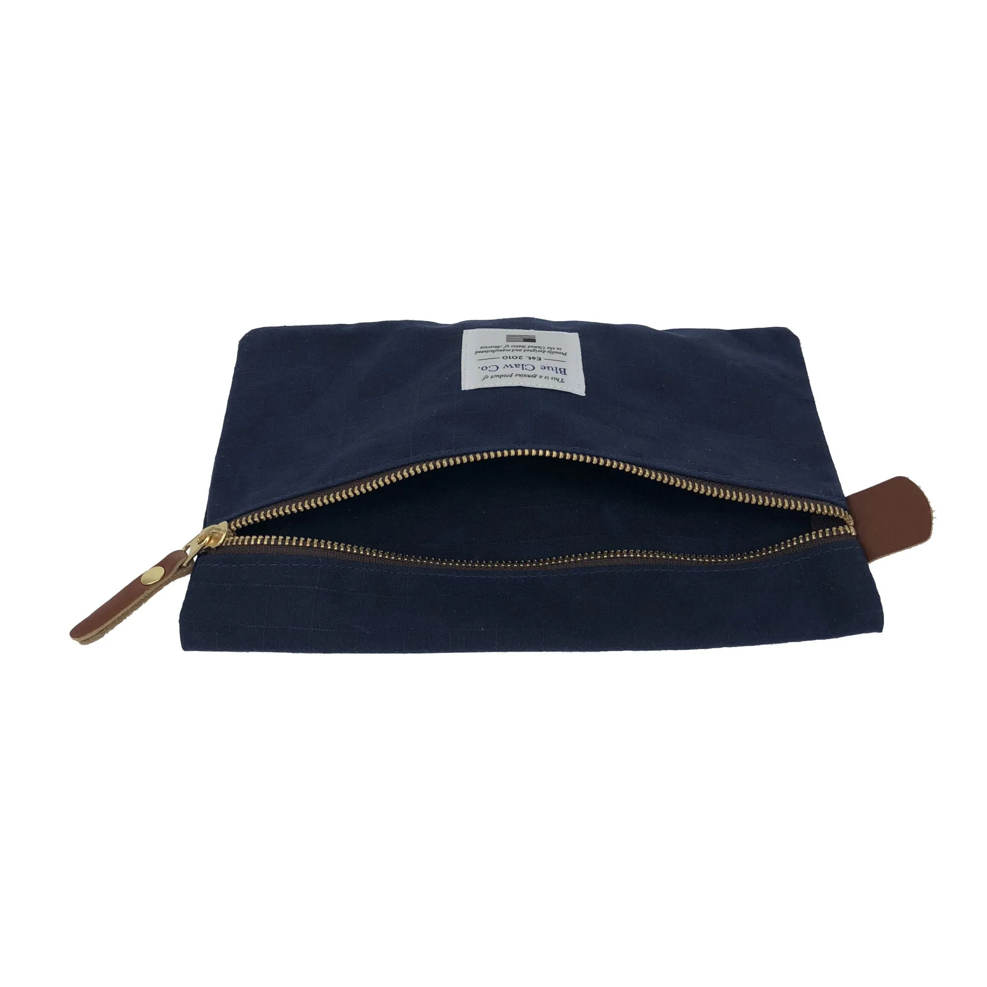 Menara Gridwax Zip Pouch, Navy