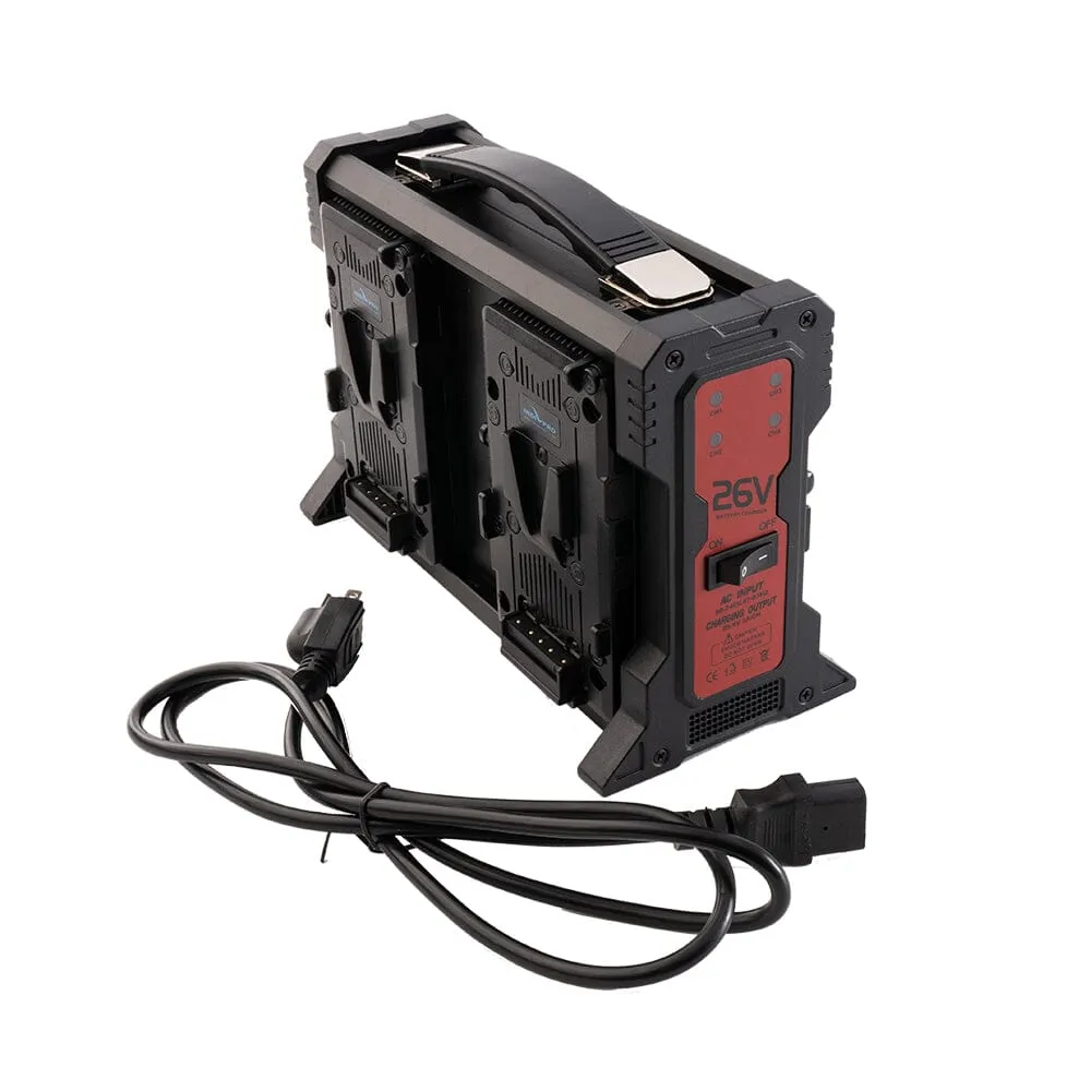 Micro-Series 26V 260Wh 4-Battery Kit with Quad Charger (V-Mount)