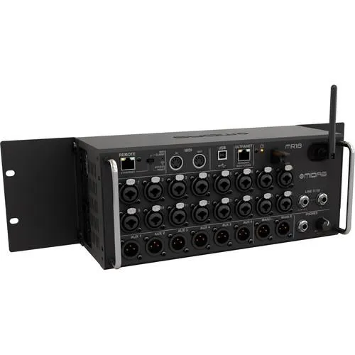 Midas MR18 18-Input Digital Mixer For Ipad Android Tablets With Wi-Fi And Usb Recorder