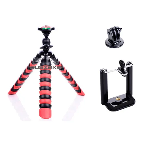 Mini Flexible Octopus Mobile Tripod 2-in-1 Gorillapod 11" for iPhone GoPro Canon Nikon Sony Camera Table Desk Tripod Stand 41