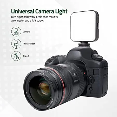 Mobilife LED Video Light,Camera Light,Computer Light for Zoom Meeting Photography Lighting 100 LED Beads with Clip