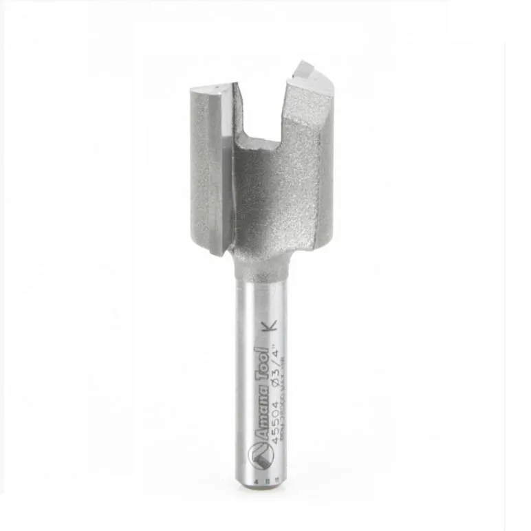 Mortising Straight Plunge Router Bit | 2 Flute | Various Dia x 3⁄4 x 1⁄4" Shank | 45504 | 738685855041