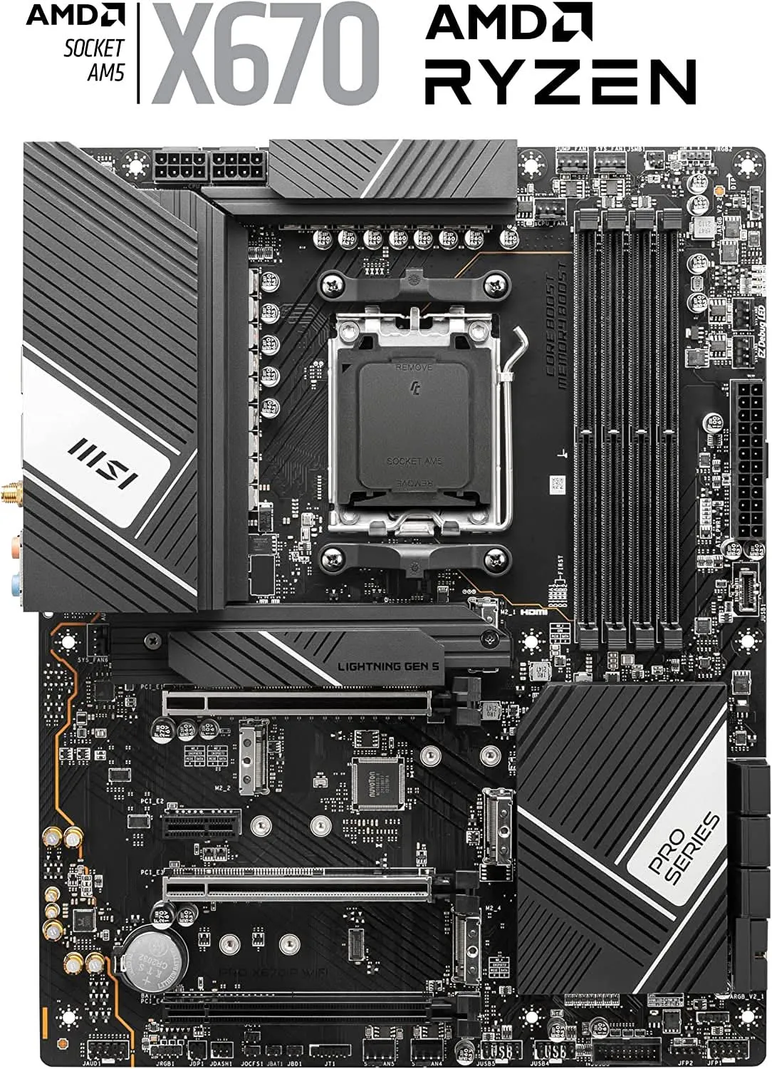 MSI X670-P PRO WIFI DDR5 AMD AM5 MOTHERBOARD