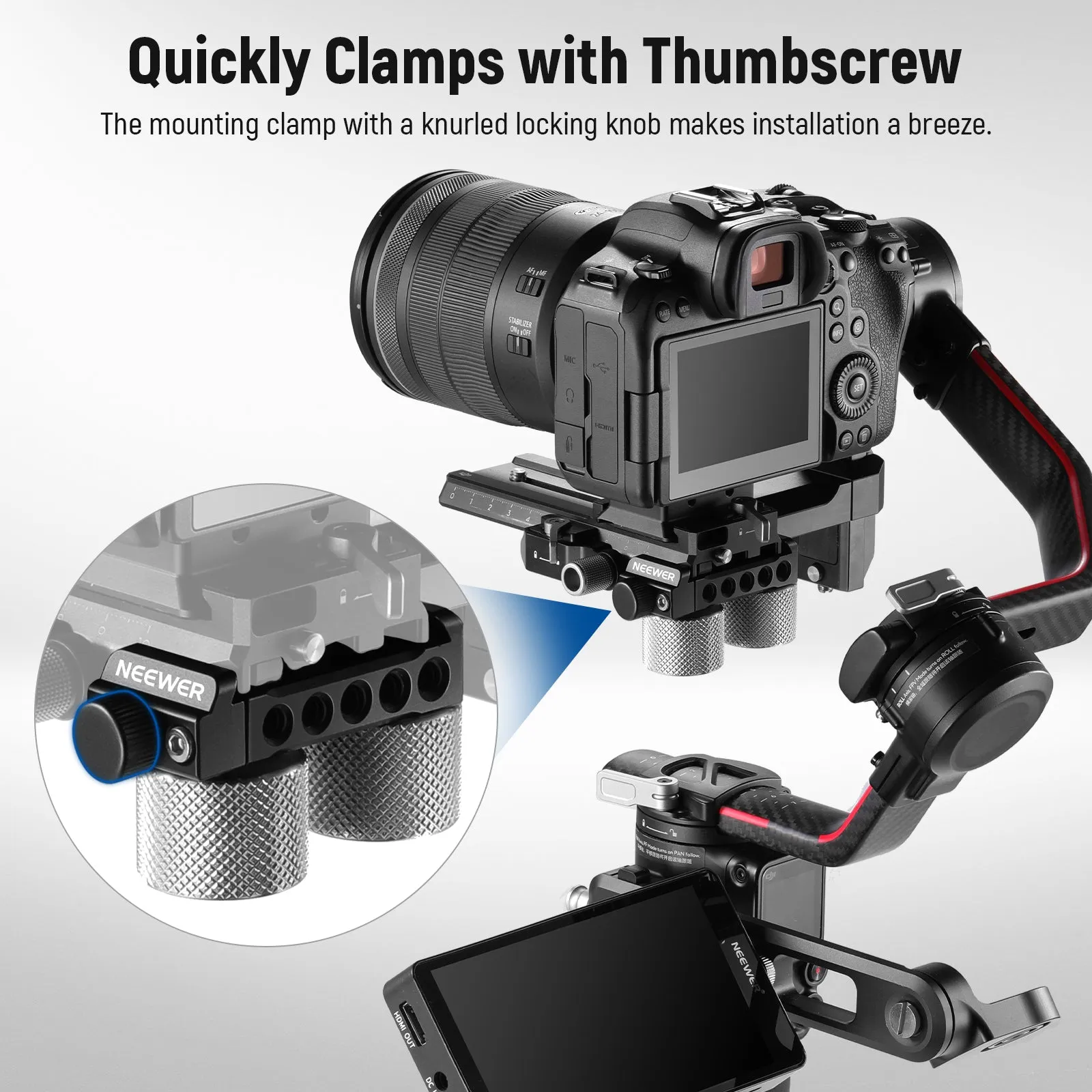 NEEWER Gimbal Counterweights and Clamp Kit for DJI