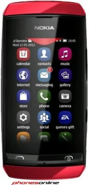 Nokia Asha 306 Red SIM Free