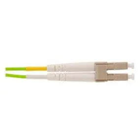 OM5 Wideband Multi-mode Fiber Optic Cable, LC/LC, WDM, Duplex, Lime Green, 50/125, 3 meter (10 foot)