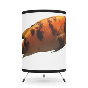 Orange Fish Tripod Lamp with High-Res Printed Shade, US\CA plug