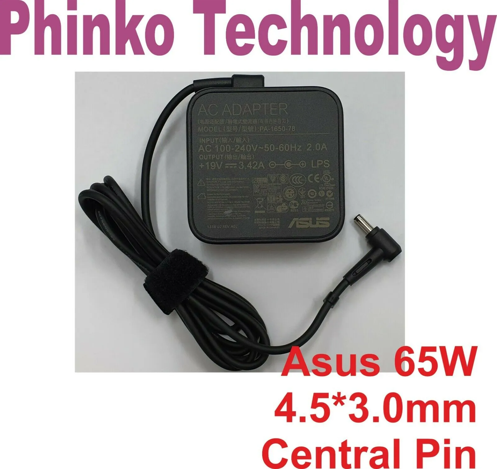 Original Adapter Charger for ASUS PU401 PU401LA 4.5mmx3.0mm PA-1650-48U1 65w