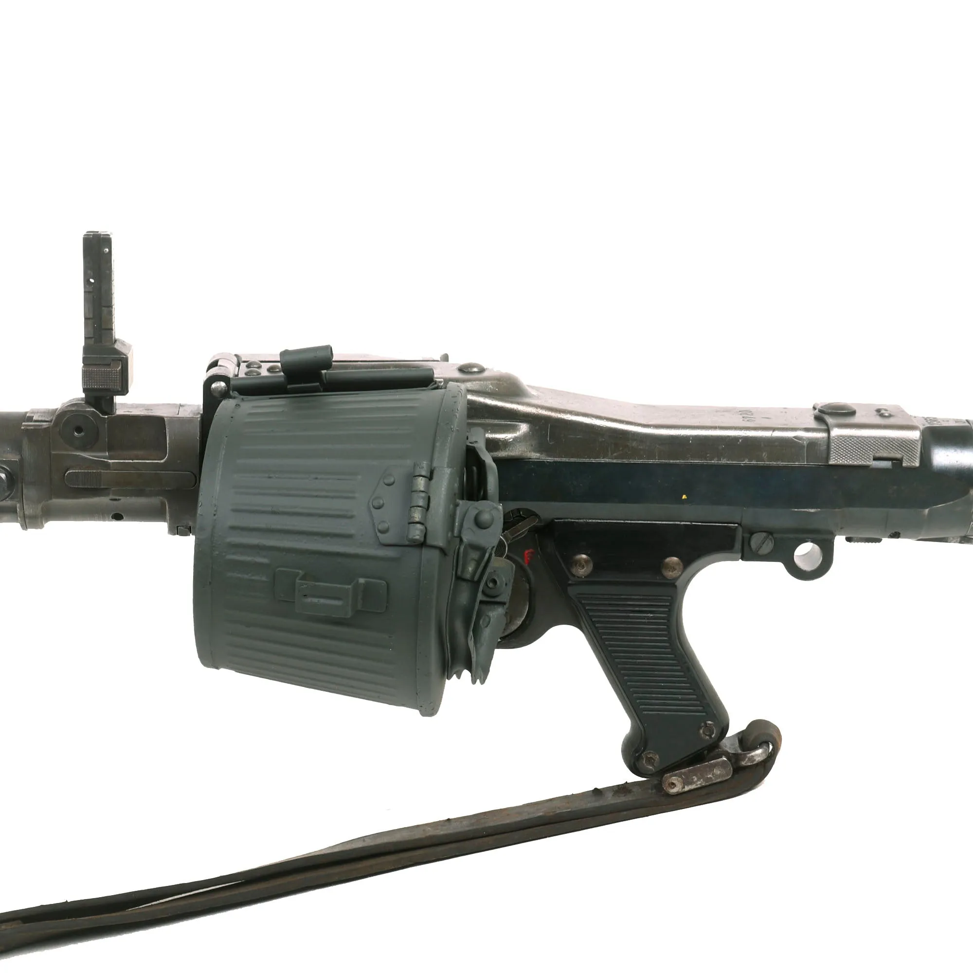 Original German WWII MG 34 Display Machine Gun by Waffenwerke Brünn with Bakelite Butt Stock, Belt Carrier & Leather Sling - dated 1945