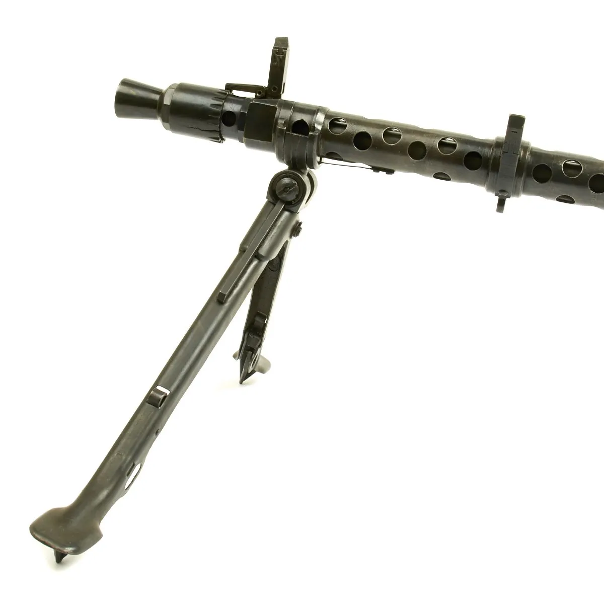 Original German WWII MG 34 Display Machine Gun with Basket Carrier - marked dot 1945