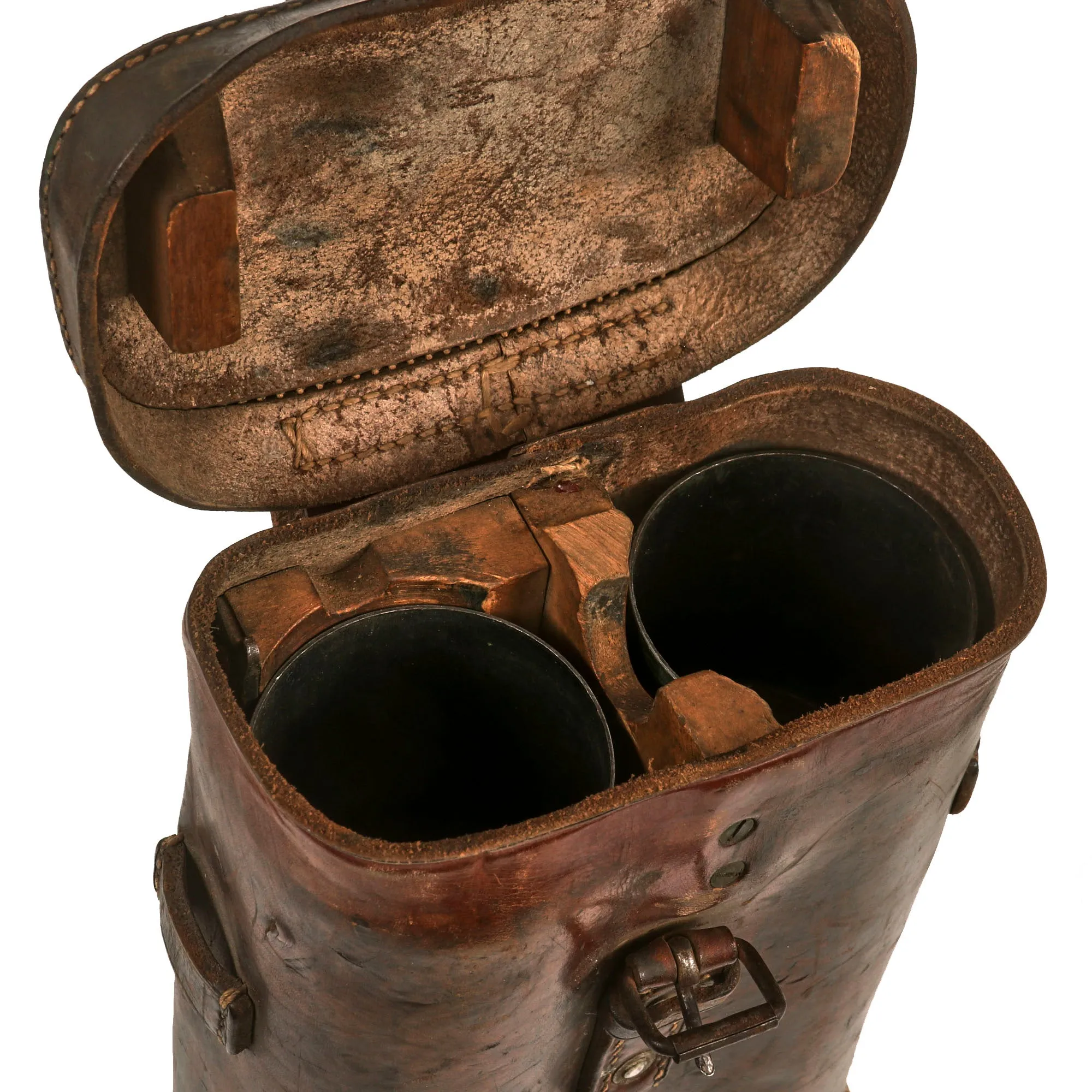 Original German WWII S.f.14 Rabbit Ear Trench Optics with Tripod and Carry Case Manufactured for Romanian Allies by Busch & Carl Zeiss