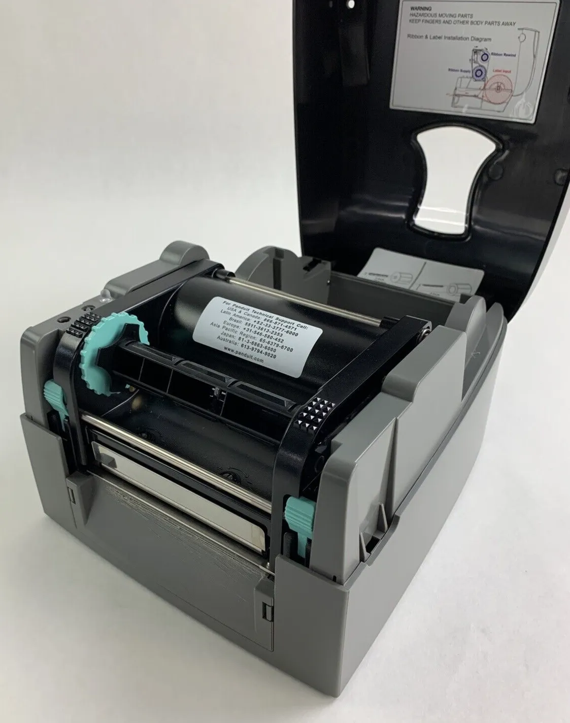 Panduit TDP43ME Thermal Transfer Label Printer 300 dpi LAN Serial USB Tested