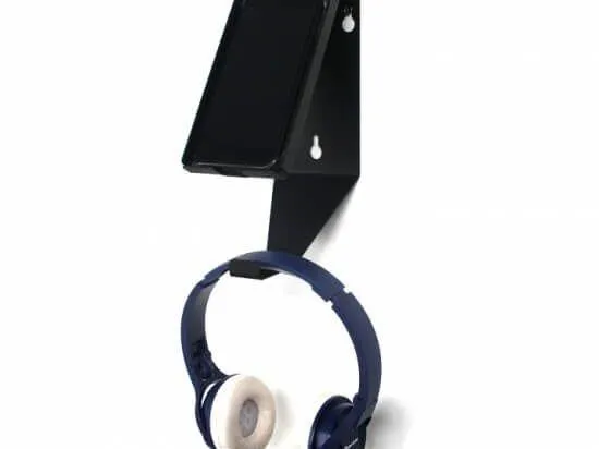 Phone and headphones holder