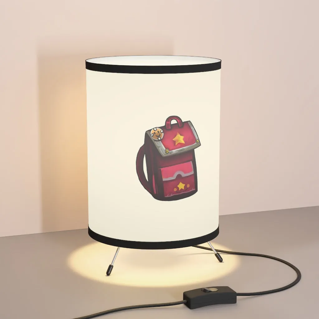 Pink Bag Tripod Lamp with High-Res Printed Shade, US\CA plug