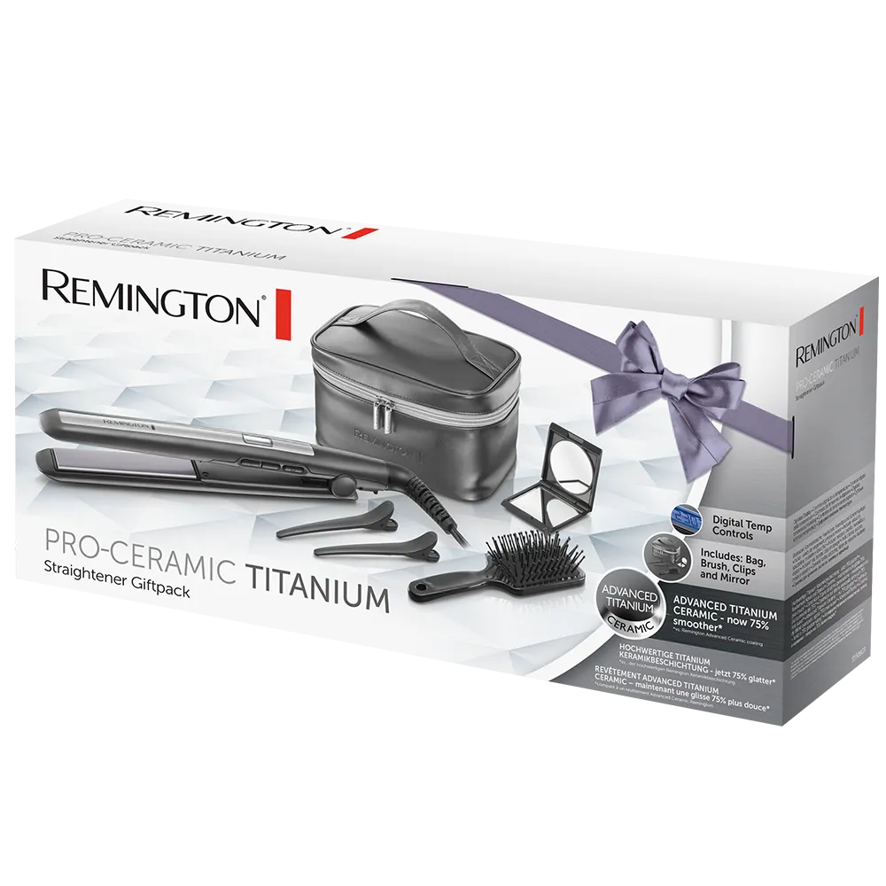 Pro-Ceramic Titanium Straightener Gift Set S5506GP