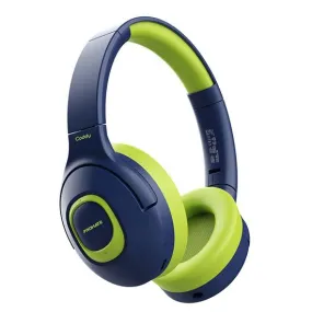 Promate Child-Safe Wireless Bluetooth Over-Ear Headphones, Up to 5 Hours Playback, Built-in Mic, Emerald