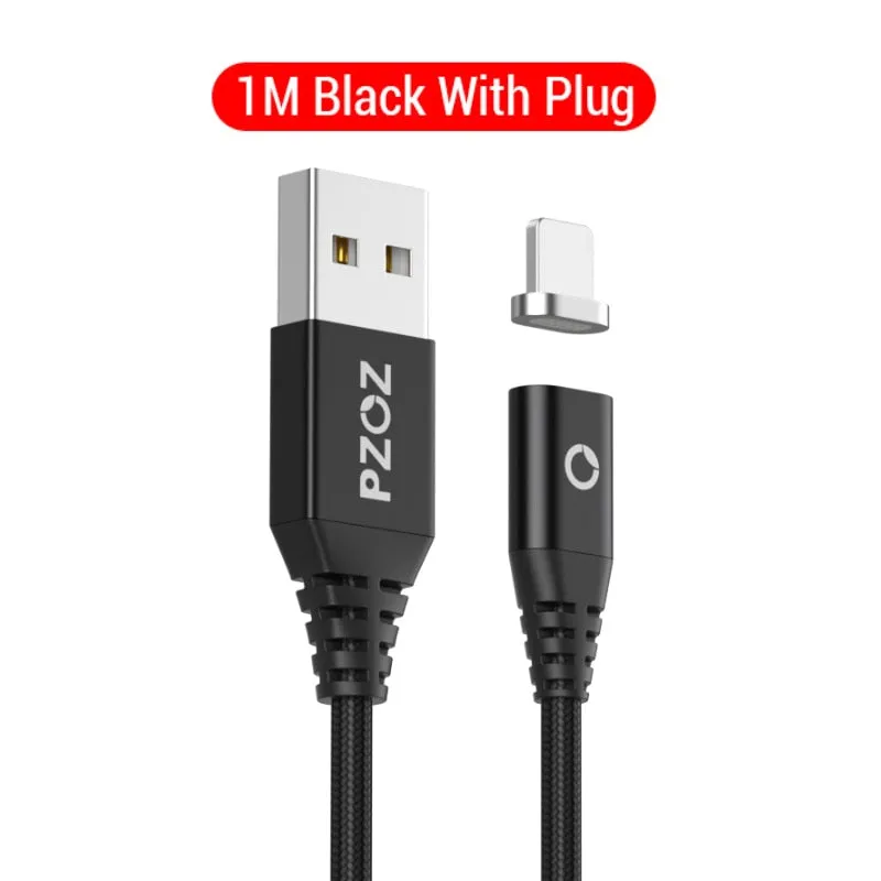 PZOZ 1M 2M Magnetic Cable Micro usb Type C Fast Charging Microusb Type-C Magnet Charger Wire usb c For iphone X Xr Xs usb cable