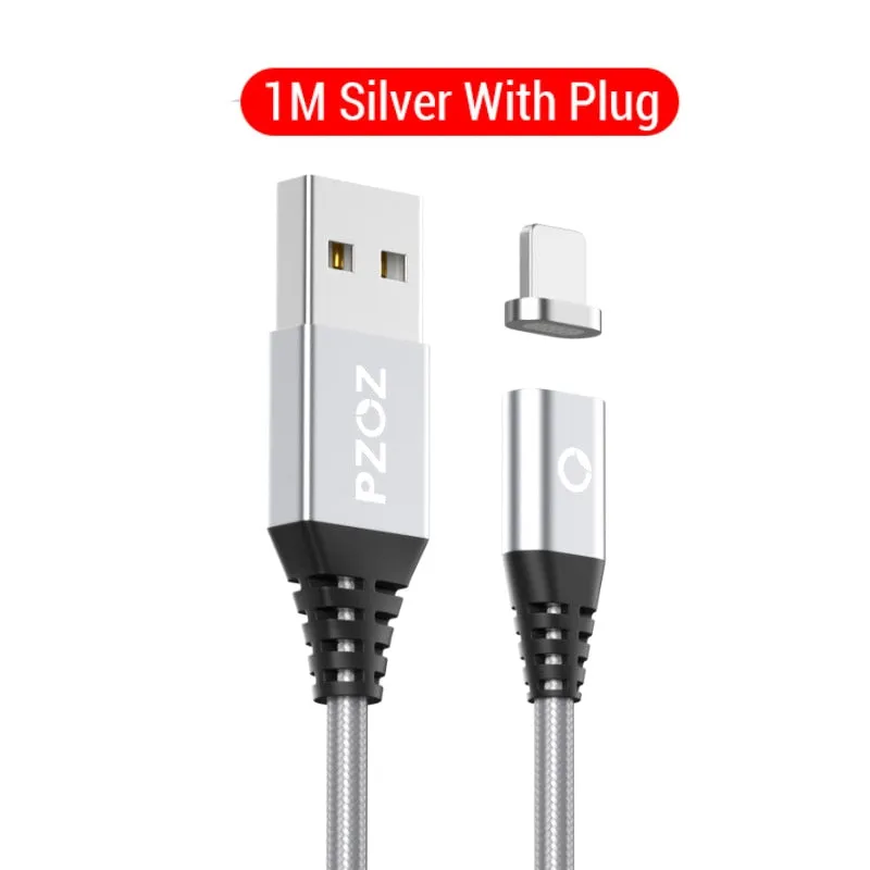 PZOZ 1M 2M Magnetic Cable Micro usb Type C Fast Charging Microusb Type-C Magnet Charger Wire usb c For iphone X Xr Xs usb cable