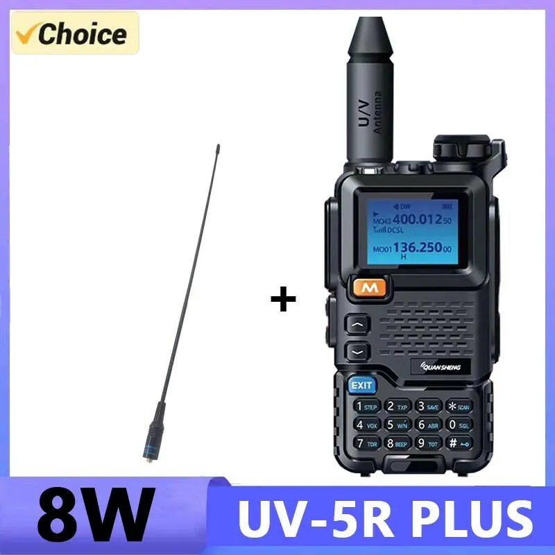 Quansheng UV 5R Plus Walkie Talkie Portable Am Fm Two Way Radio Commutator VHF Station K5 Receiver Band Transceiver UV-K5 UV-K58