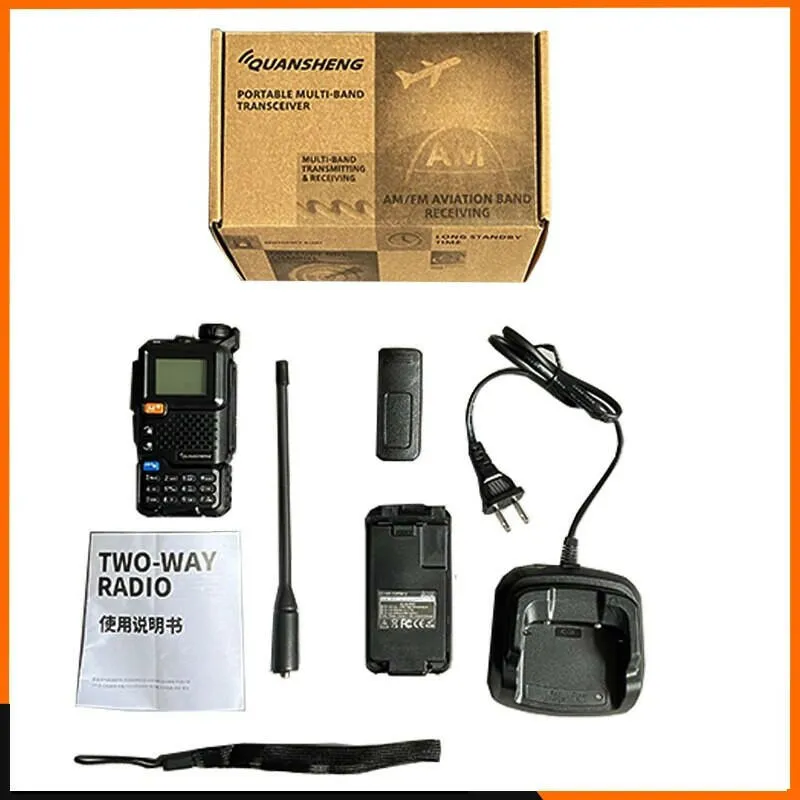 Quansheng UV 5R Plus Walkie Talkie Portable Am Fm Two Way Radio Commutator VHF Station K5 Receiver Band Transceiver UV-K5 UV-K58