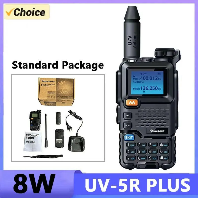 Quansheng UV 5R Plus Walkie Talkie Portable Am Fm Two Way Radio Commutator VHF Station K5 Receiver Band Transceiver UV-K5 UV-K58