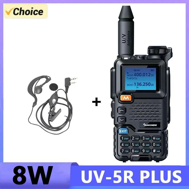 Quansheng UV 5R Plus Walkie Talkie Portable Am Fm Two Way Radio Commutator VHF Station K5 Receiver Band Transceiver UV-K5 UV-K58