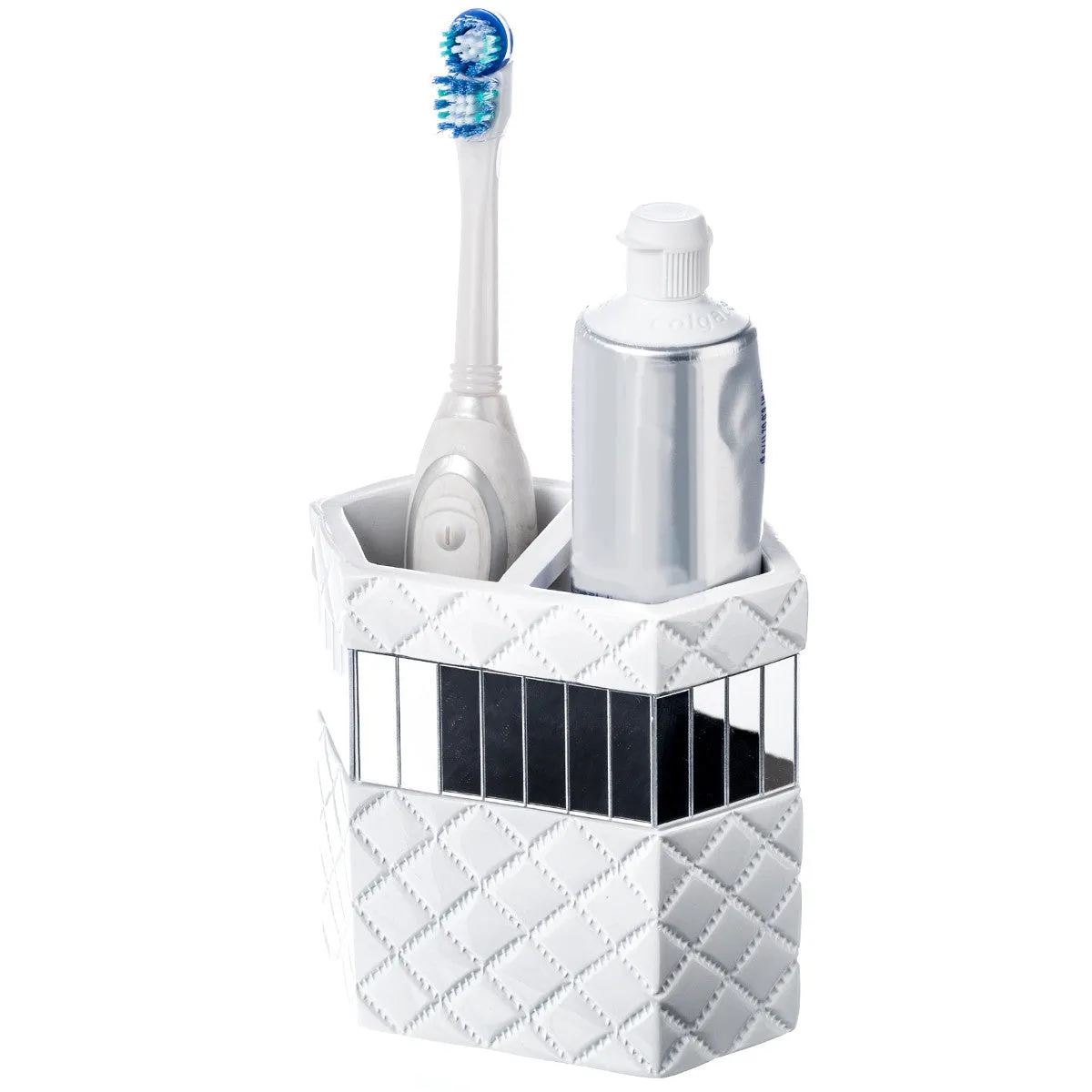 Quilted Mirror Toothbrush Holder  (Wholesale)