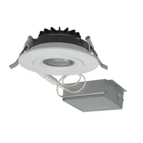 SATCO S11618 12W LED Round Recessed GIMBALED Direct Wire Downlight 4" 30K