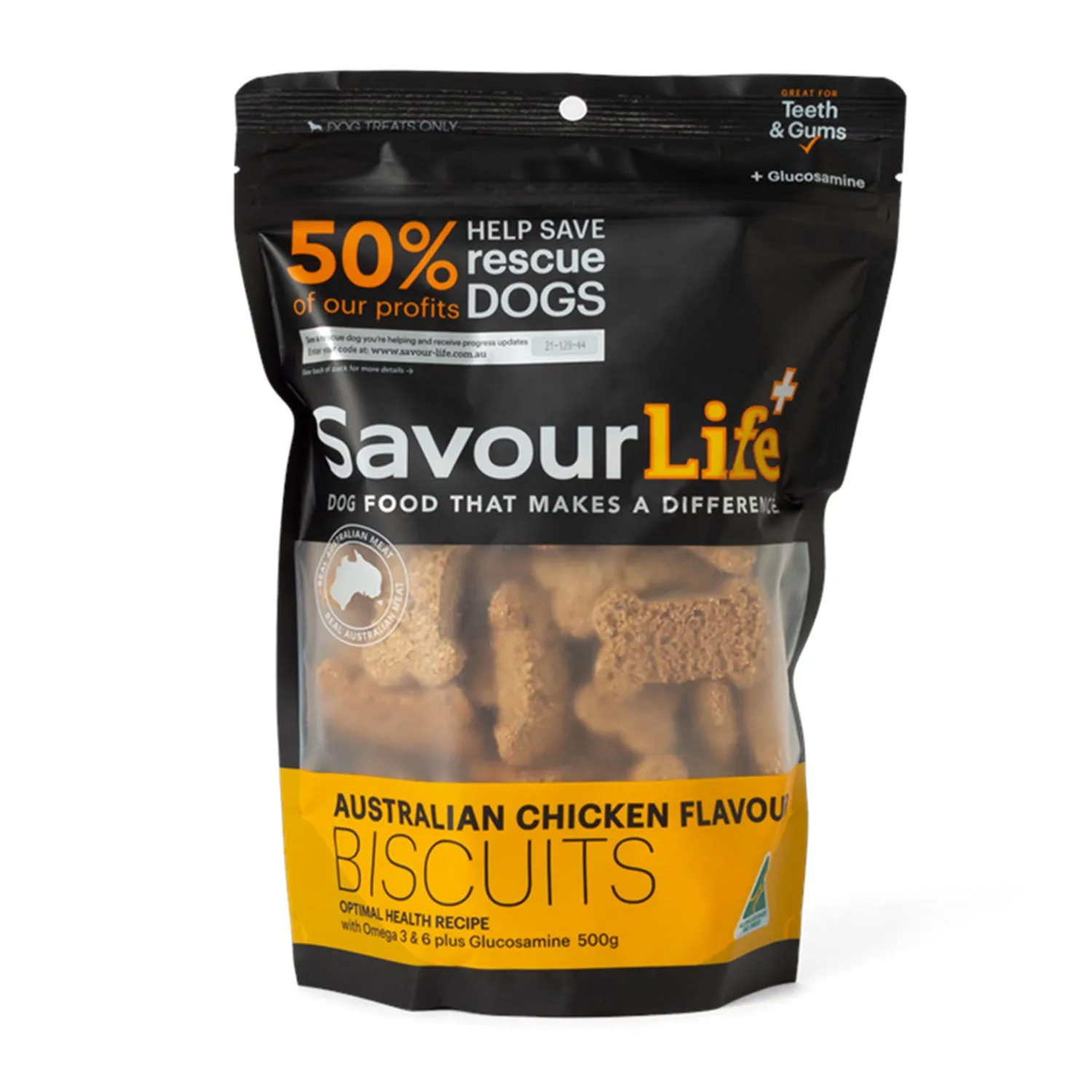 SavourLife Chicken Flavour Biscuits Dog Treats 500g