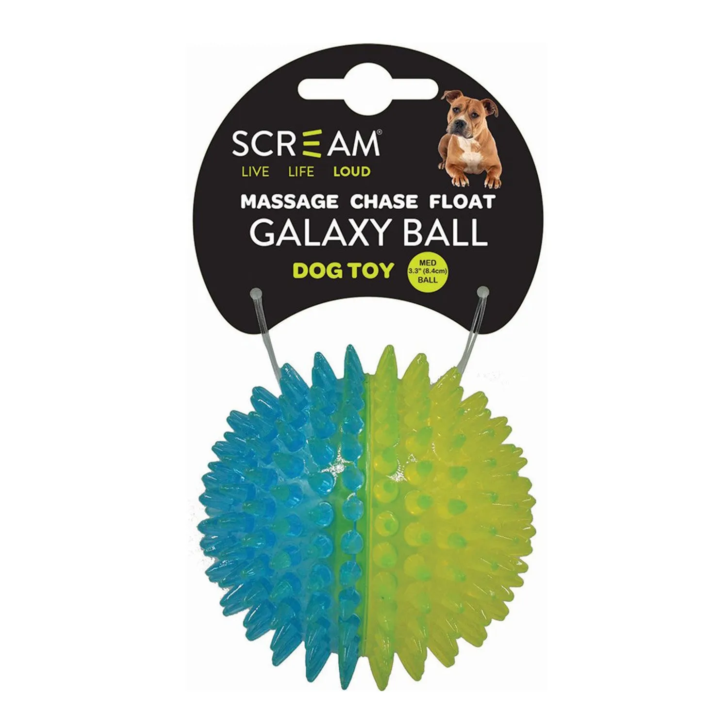 Scream Galaxy Ball Dog Toy