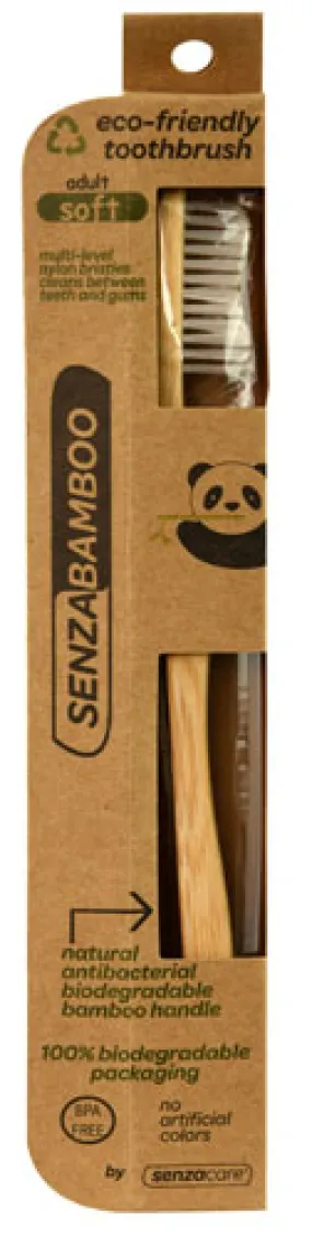 SENZACARE - Bamboo Toothbrush Soft Adult - 1 Brush