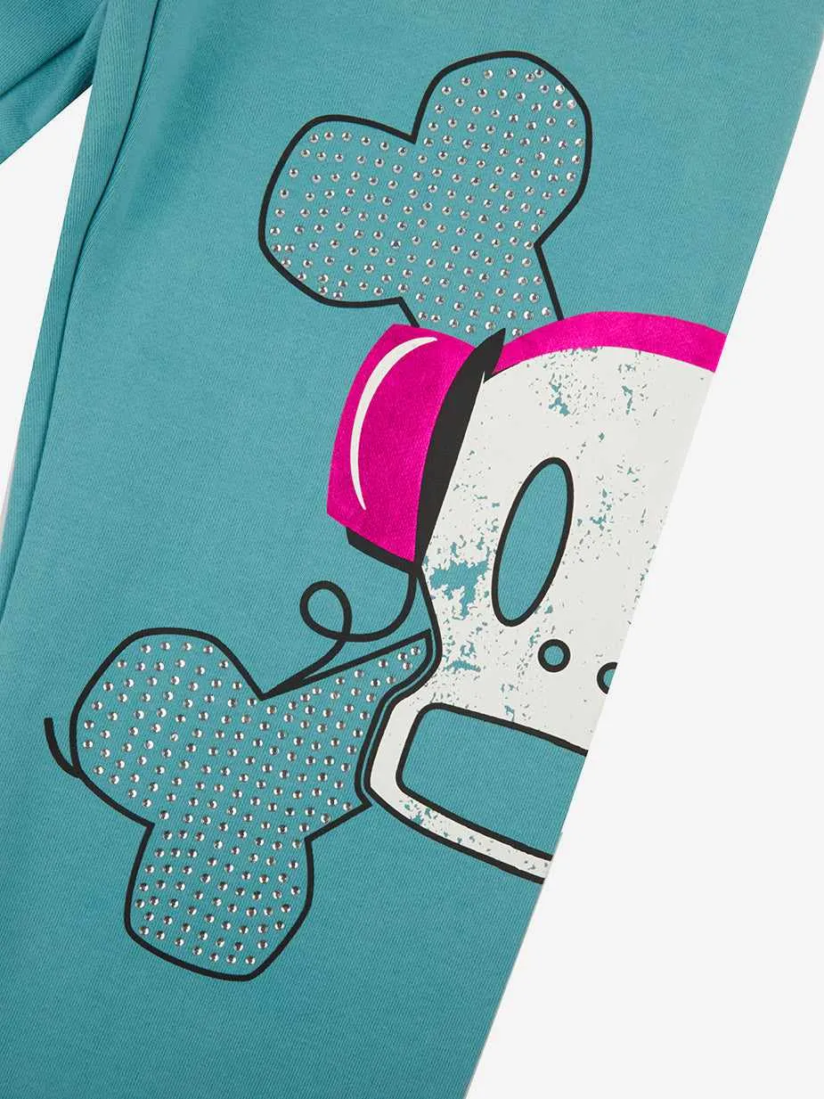 Skurvy Headphones Teal Sweatpants