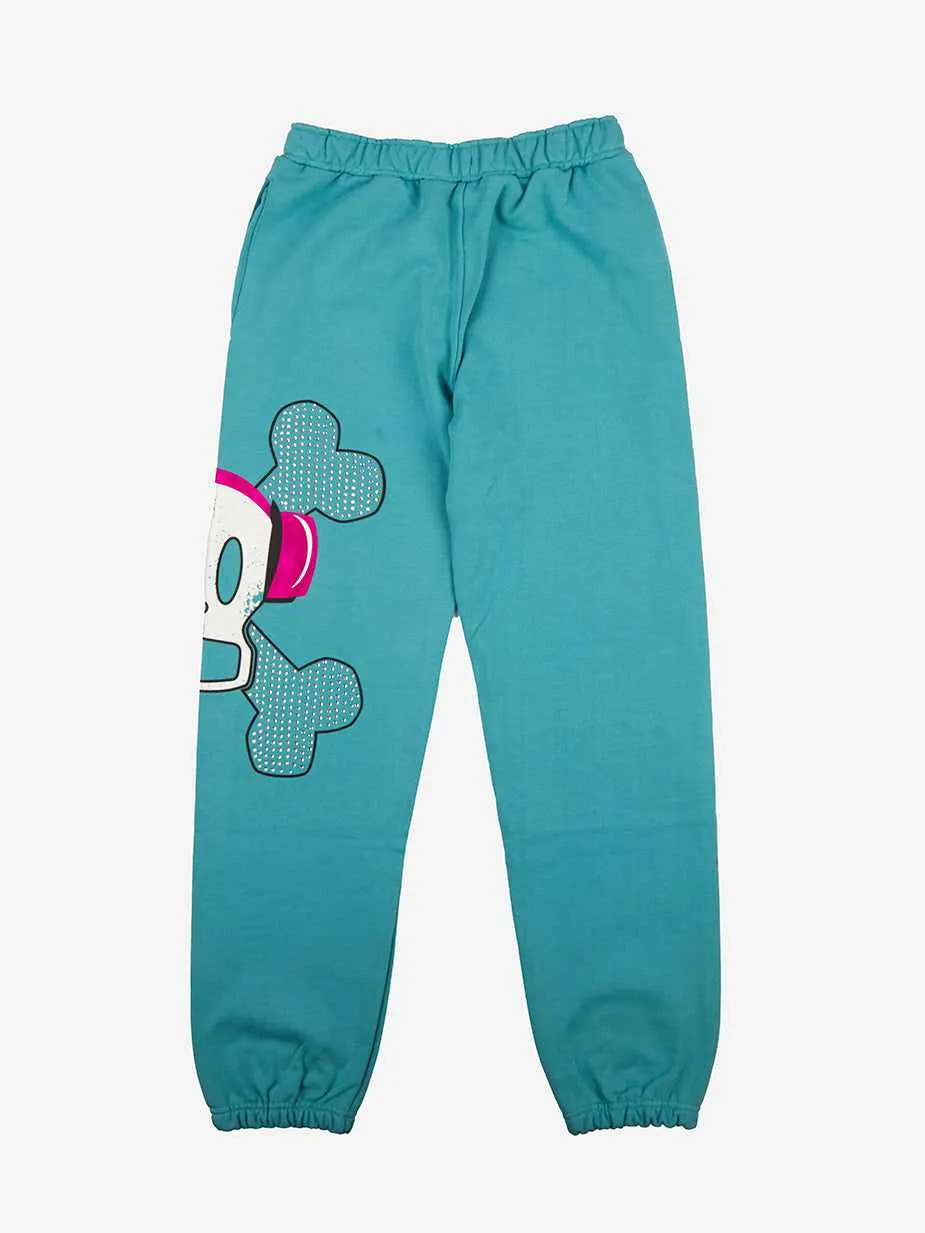 Skurvy Headphones Teal Sweatpants