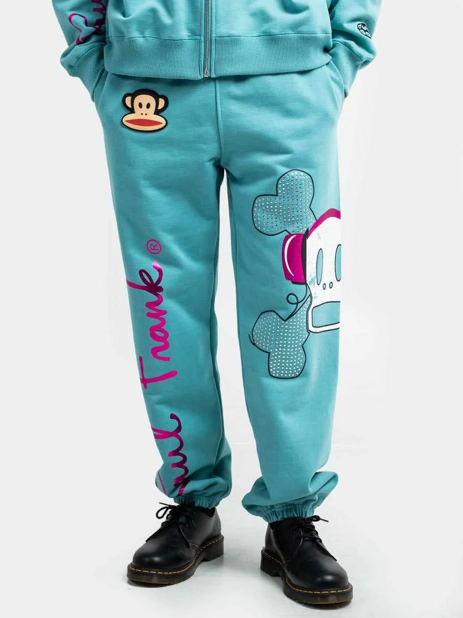 Skurvy Headphones Teal Sweatpants