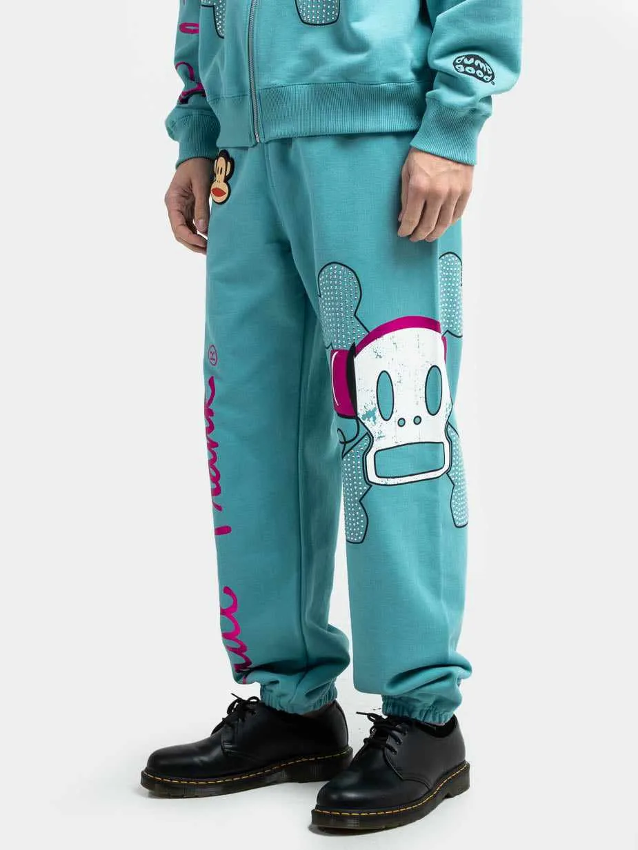 Skurvy Headphones Teal Sweatpants