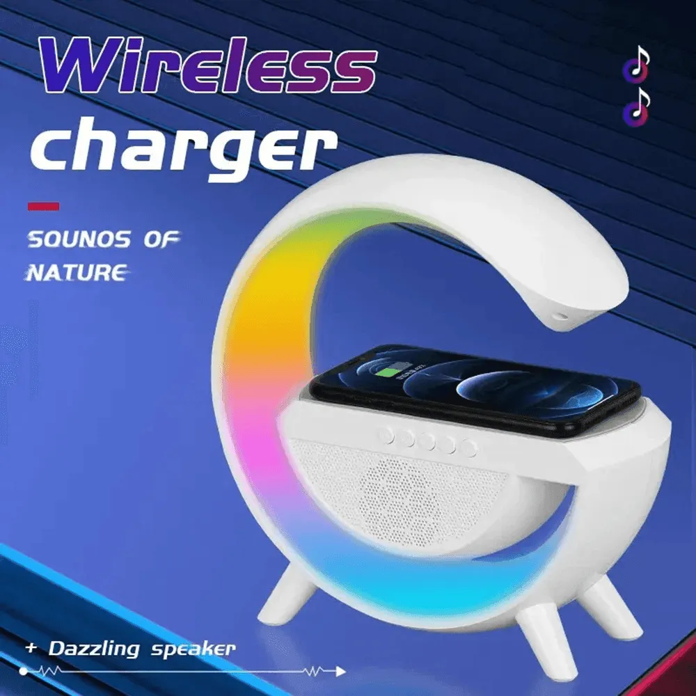 Smart Bluetooth Speaker With Wireless Charging & LED Light - BT2301