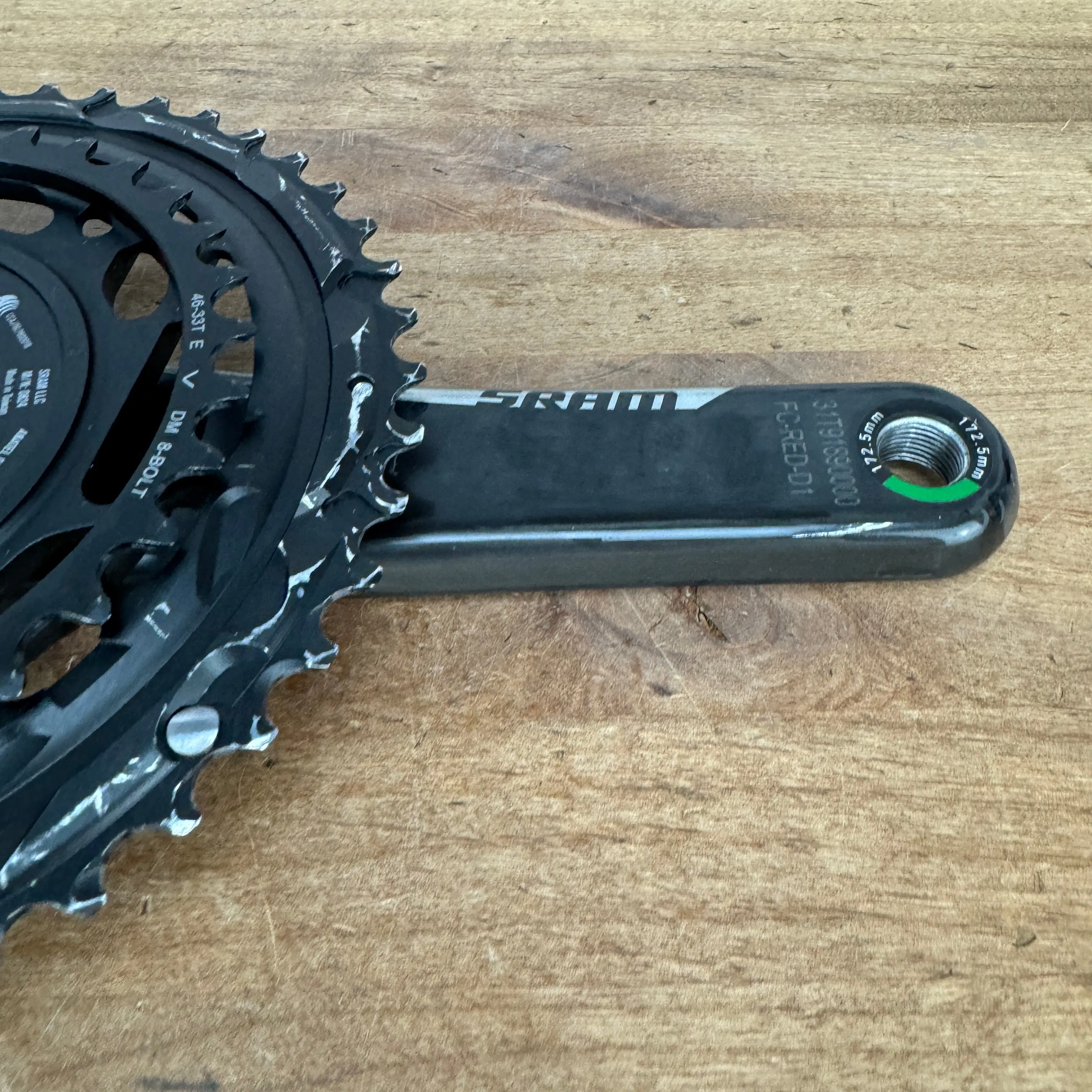 SRAM Red AXS Quarq DUB 46/33t 172.5mm 12-Speed Power Meter Carbon Crankset