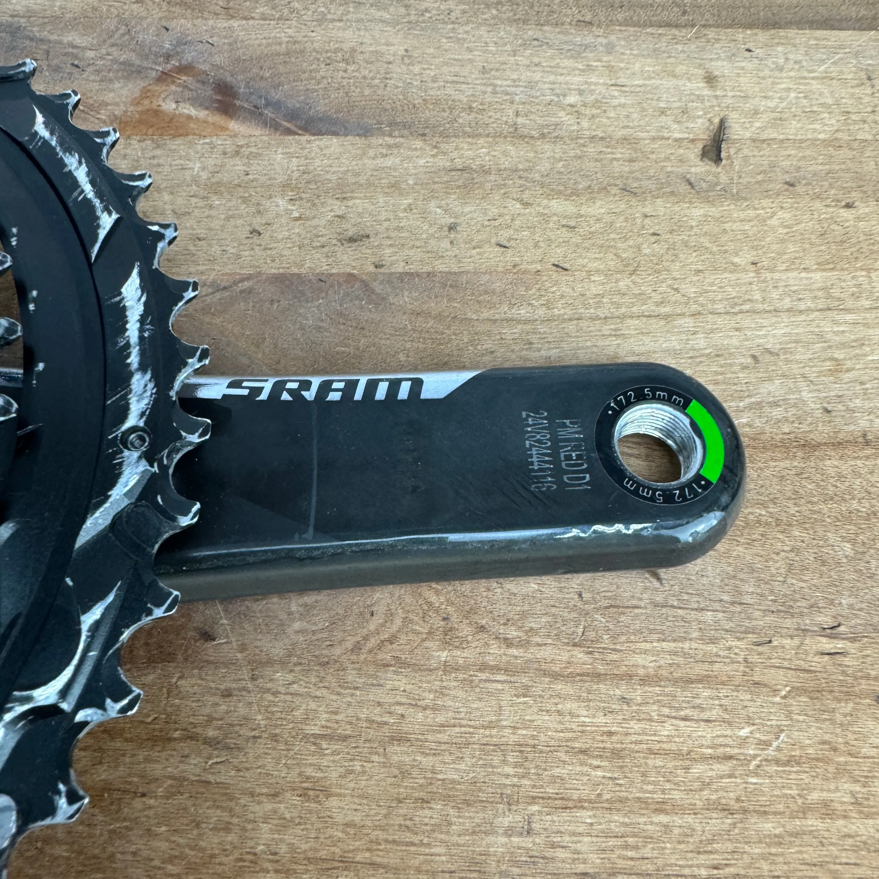 SRAM Red AXS Quarq power Meter 172.5mm 50/37t 12-Speed Carbon Crankset 614g