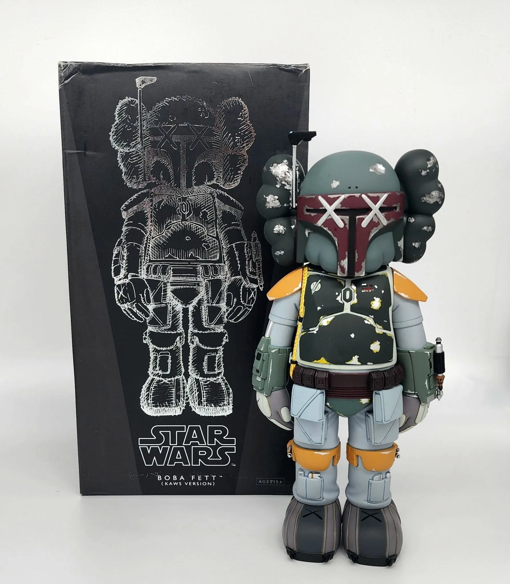 Star Wars Boba Fett Companion Fine Art Toy by Kaws- Brian Donnelly