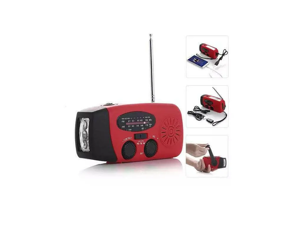 StormSafe Emergency Phone Charger with Flashlight and Weather Radio  