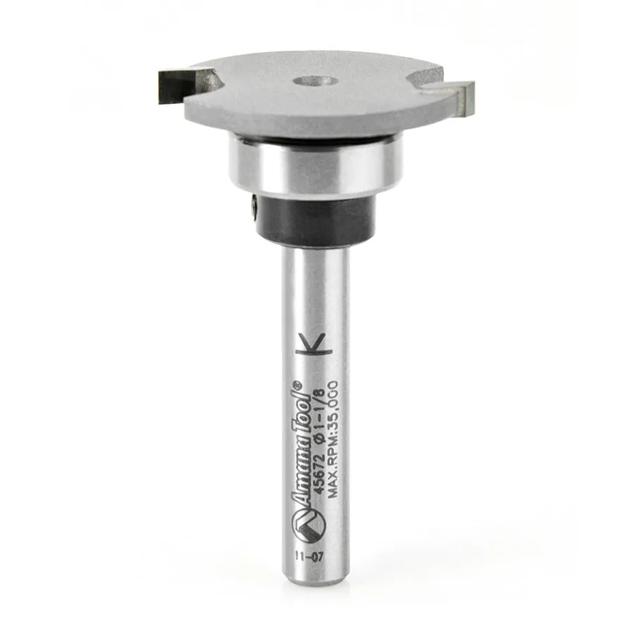 Straight Dedicated Cutter Router Bit | 1 1⁄8 Dia x 1⁄8 x 1⁄4" Shank | 45672 | 738685456729