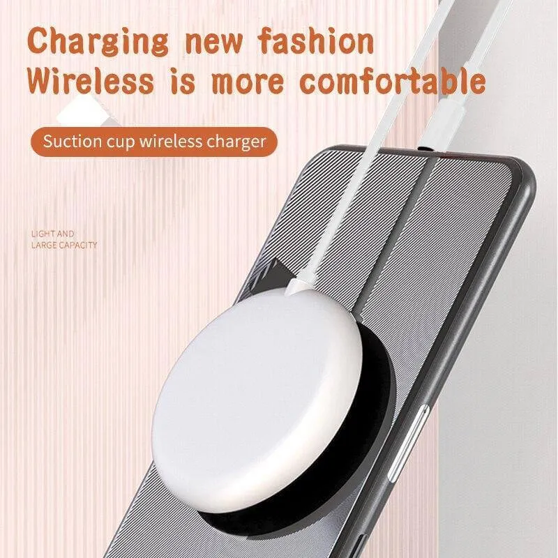 Suction Powered Smartphone Wireless Charger