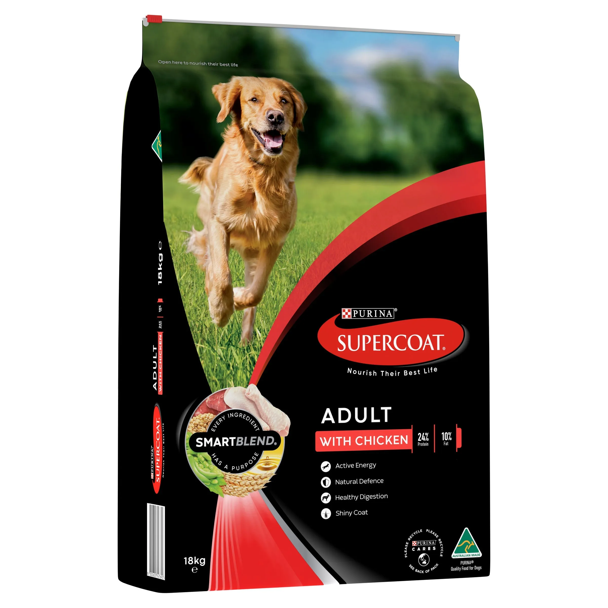 Supercoat Chicken Large Breed Adult Dry Dog Food 18kg