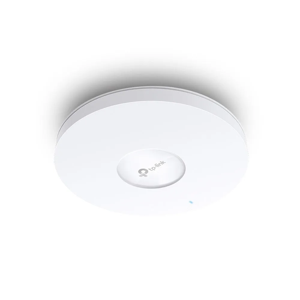 TP-Link EAP653 AX3000 Dual Band Ceiling Mount Wi-Fi 6 Access Point with 2402Mbps at 5GHz, 574Mbps at 2.4GHz, Gigabit RJ45 Port, MU-MIMO, Omada Mesh Tech, 160MHz Channel, PoE  Powered, Beamforming, Omada SDN, Seamless Roaming, Band Steering