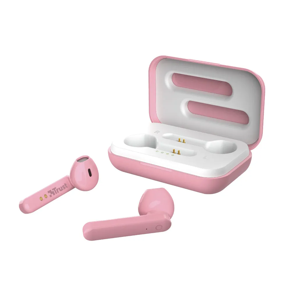 Trust Primo Headset True Wireless Stereo (Tws) In-Ear Calls/Music Bluetooth Pink