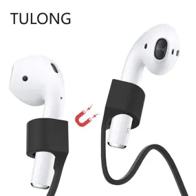 TULONG Anti-Lost Silicone Earphone Rope Holder Cable for AirPods