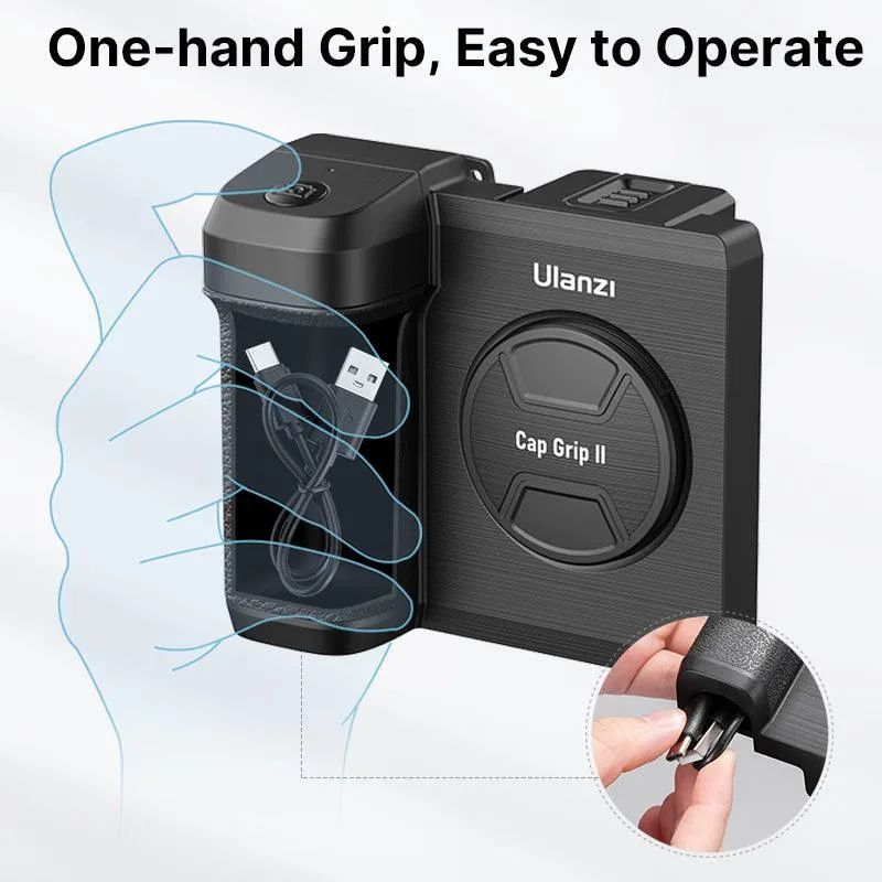 Ulanzi CapGrip II Smartphone Grip Better Photos, Selfies and Video. Ideal For Streaming TikTok Android iOS