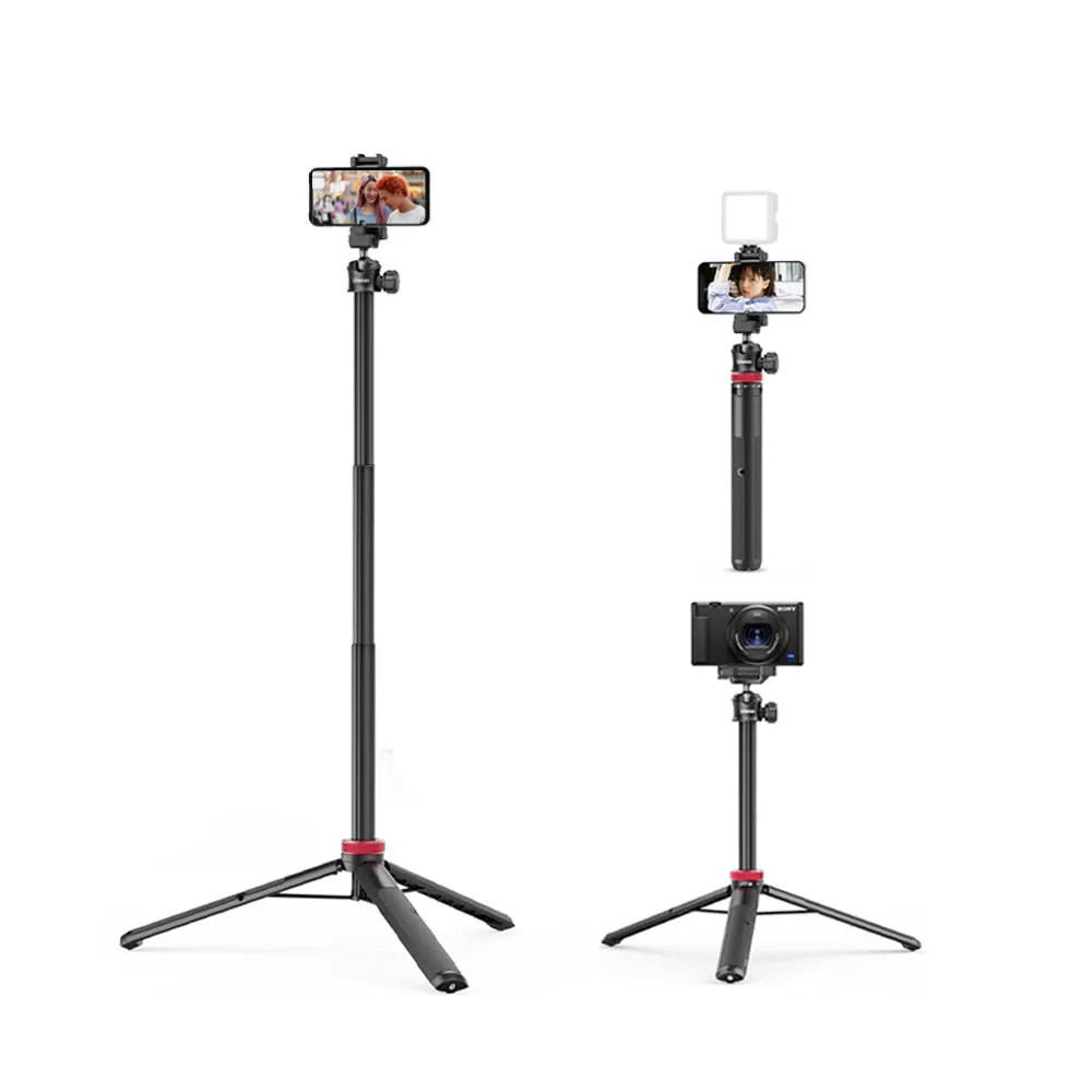 Ulanzi MT-44   Remote 3-Section Extendable Folding Vlog Tripod, Camera & Phone Mount with Max 1.5Kg Load Capacity for Vlogging, Live Selling, Livestreaming