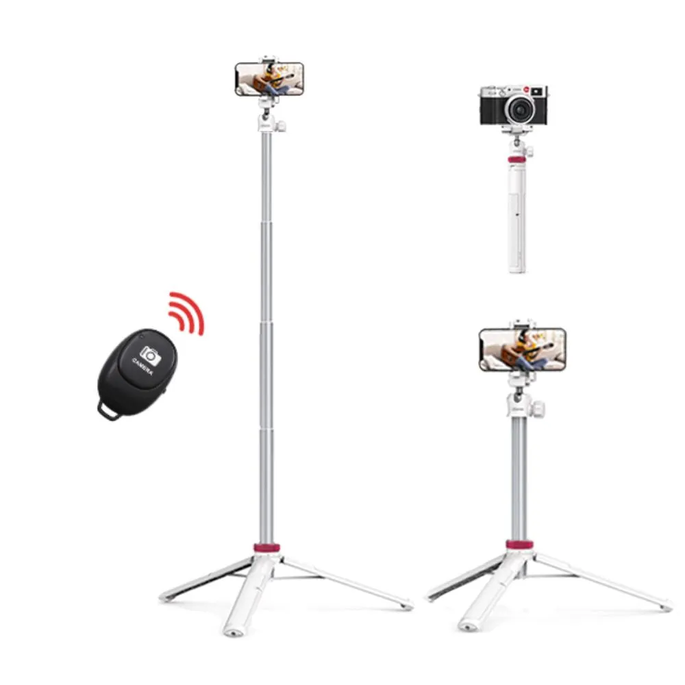 Ulanzi MT-44   Remote 3-Section Extendable Folding Vlog Tripod, Camera & Phone Mount with Max 1.5Kg Load Capacity for Vlogging, Live Selling, Livestreaming