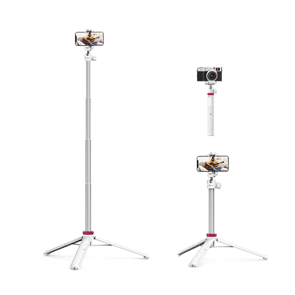 Ulanzi MT-44   Remote 3-Section Extendable Folding Vlog Tripod, Camera & Phone Mount with Max 1.5Kg Load Capacity for Vlogging, Live Selling, Livestreaming